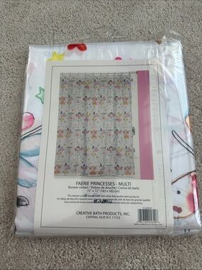 Faerie Princesses Multi Shower Curtain - Pink Accent